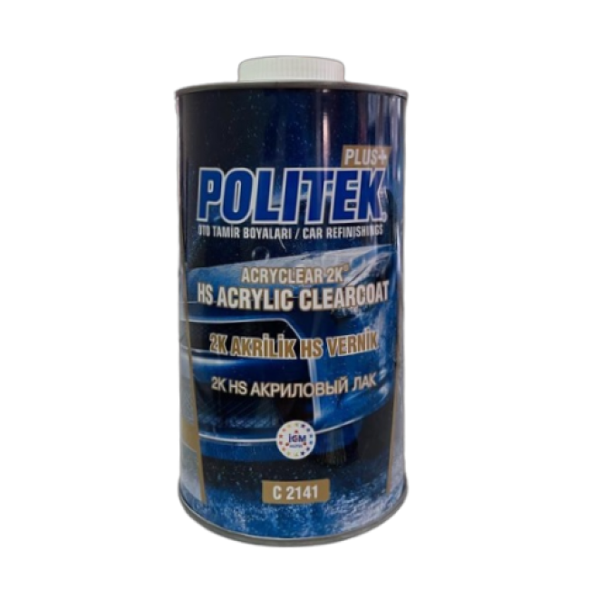 POLITEK Акриловый лак 2К HS комплект 1л. + 0.5л 2K HS UV Универсальный акриловый отвердитель C 2141 – купить в Кант | Politek | carpaint.kz