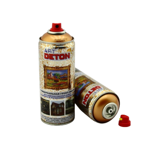 DETON ART - Эмаль металлик - Медный Декор - Аэрозоль, 520 мл DTN-A70279 – купить в Кант | Deton | carpaint.kz