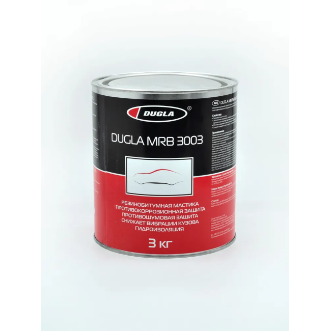 Мастика резина битумная Dugla 3 кг D010103 – купить в Кант | Dugla | carpaint.kz