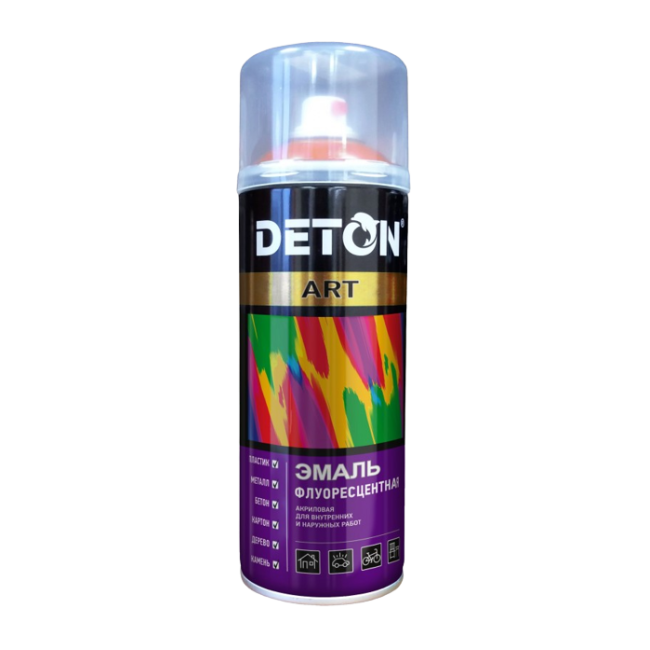 Флуоресцентті эмаль DETON ART қызғылт түсті, аэрозоль 520 мл DTN-A70714 – Кантда сатып алу | Deton | carpaint.kz