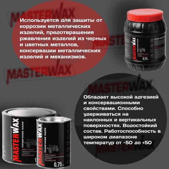 Пушечное сало  Master WAX  2,4 кг MW021002 – купить в Кант | Dugla | carpaint.kz